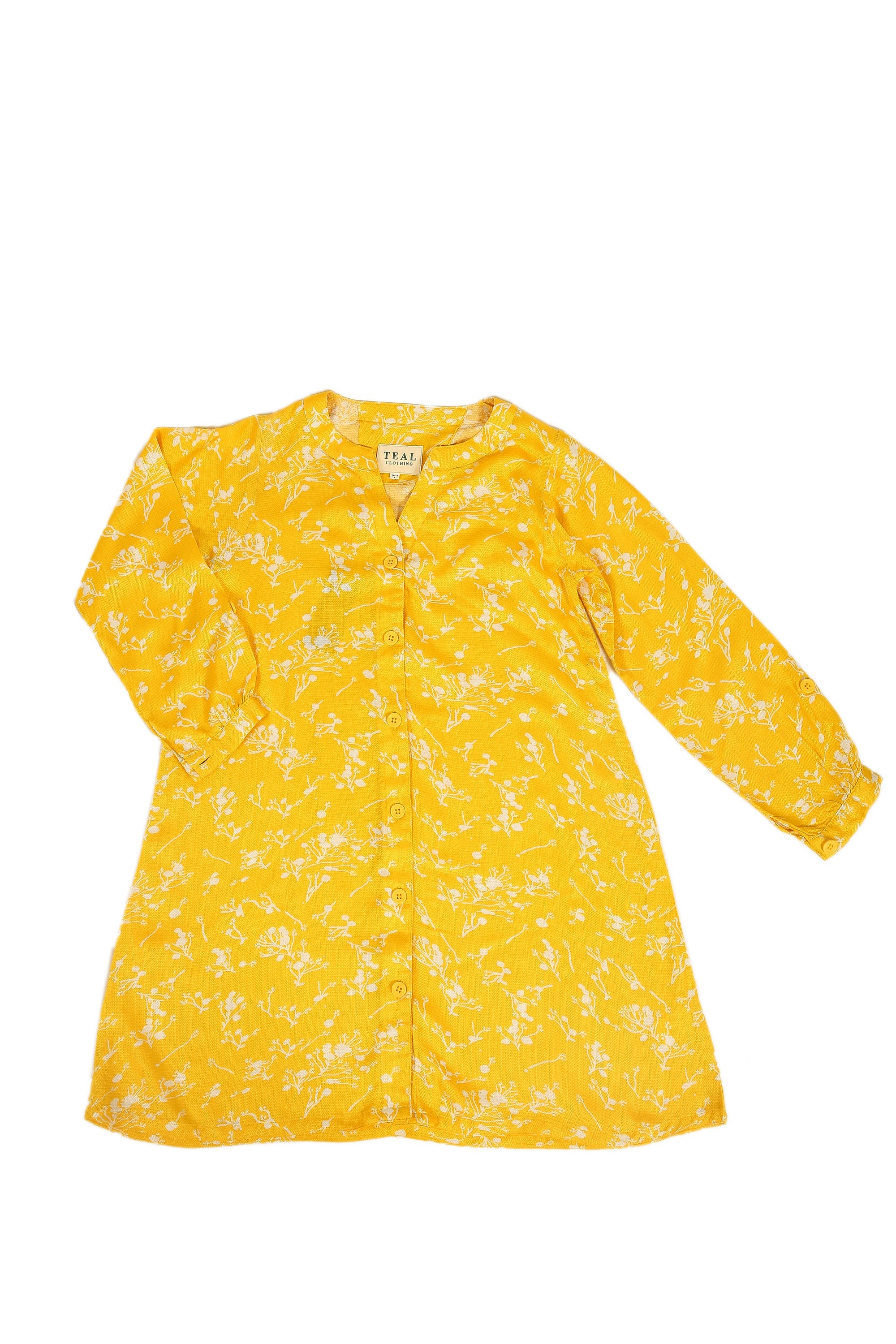 Sunny Bloom Button-Down Top