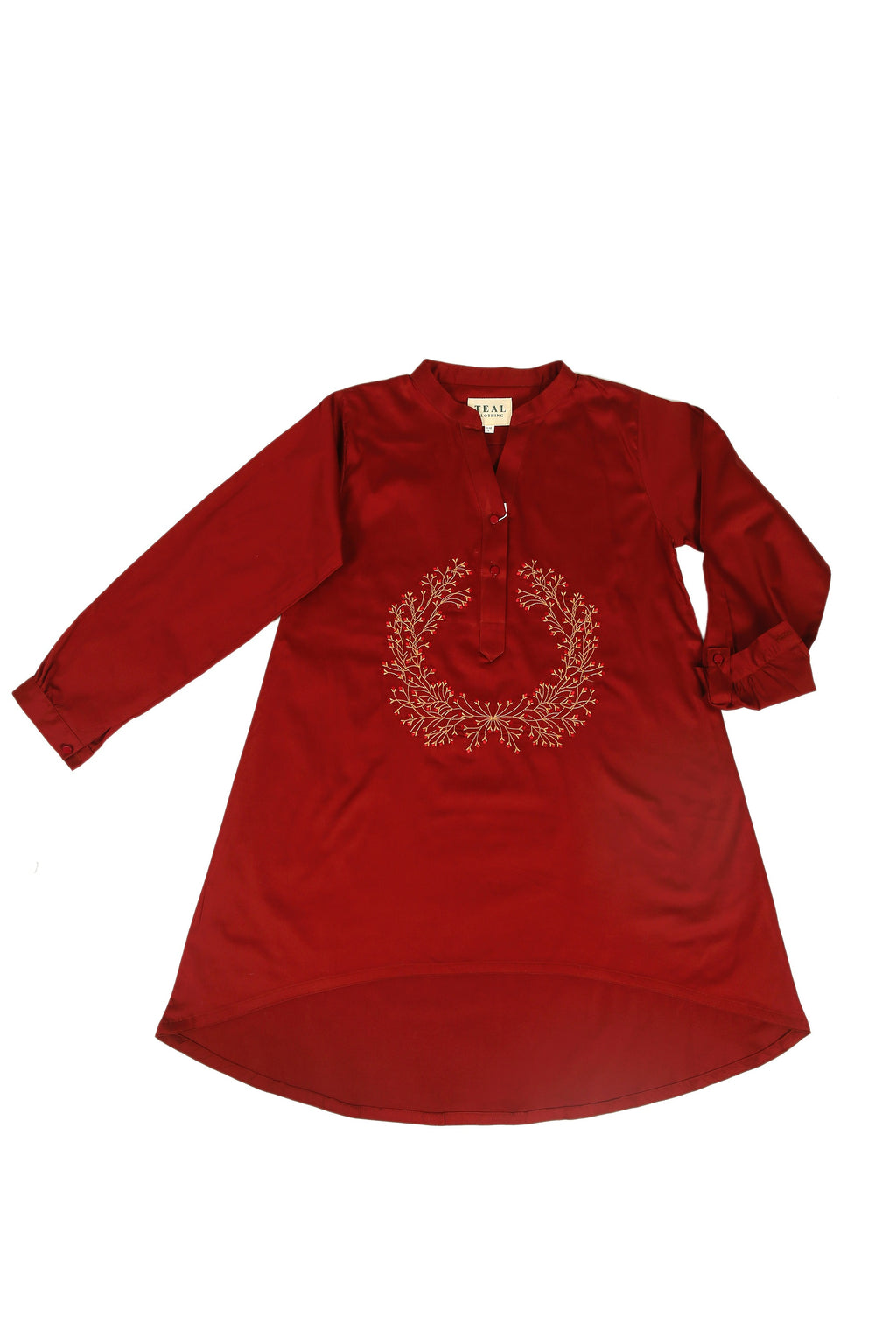Ruby Bloom Embroidered Top