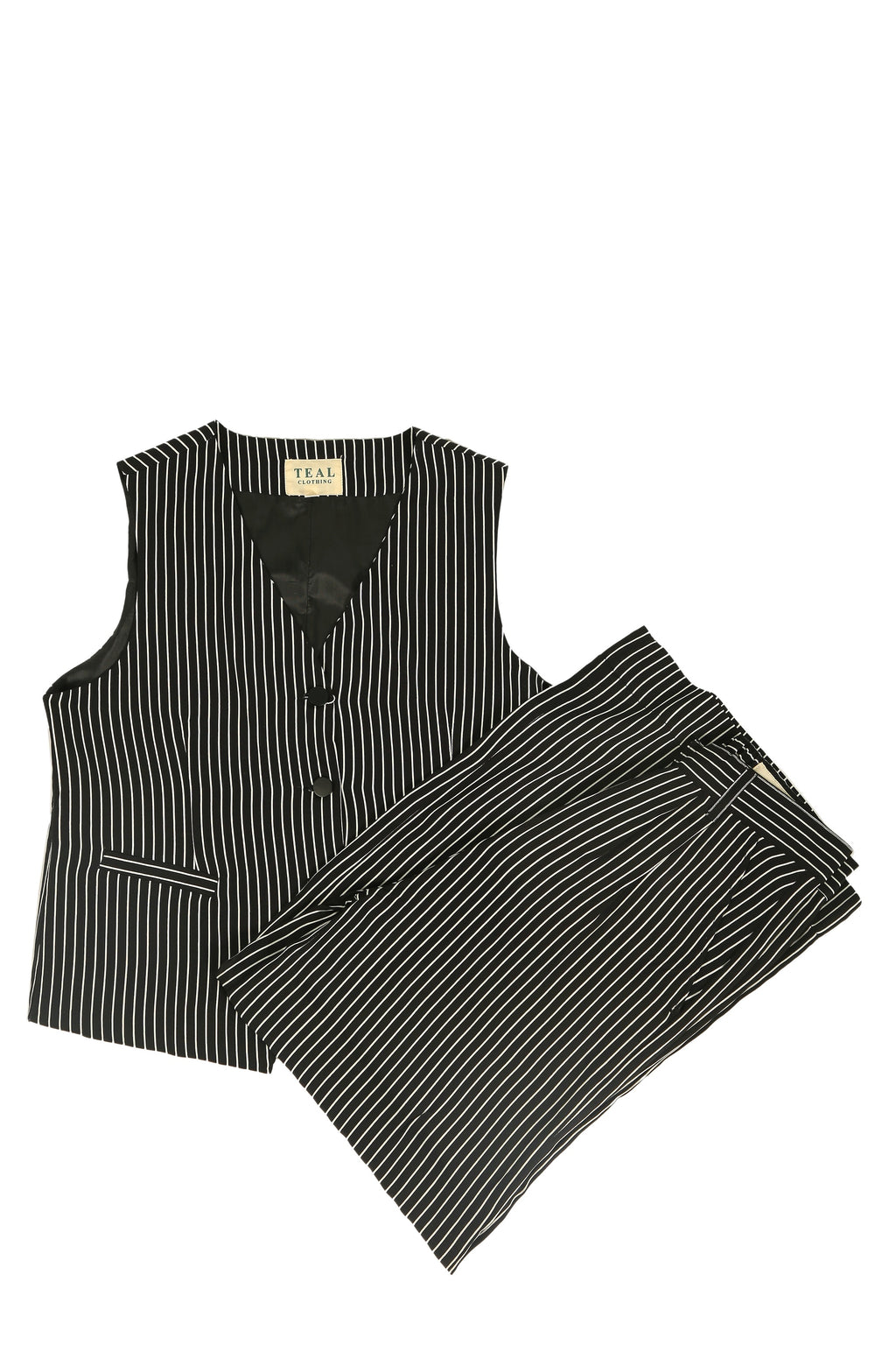 Classic Pinstripe Formal Two-Piece Set