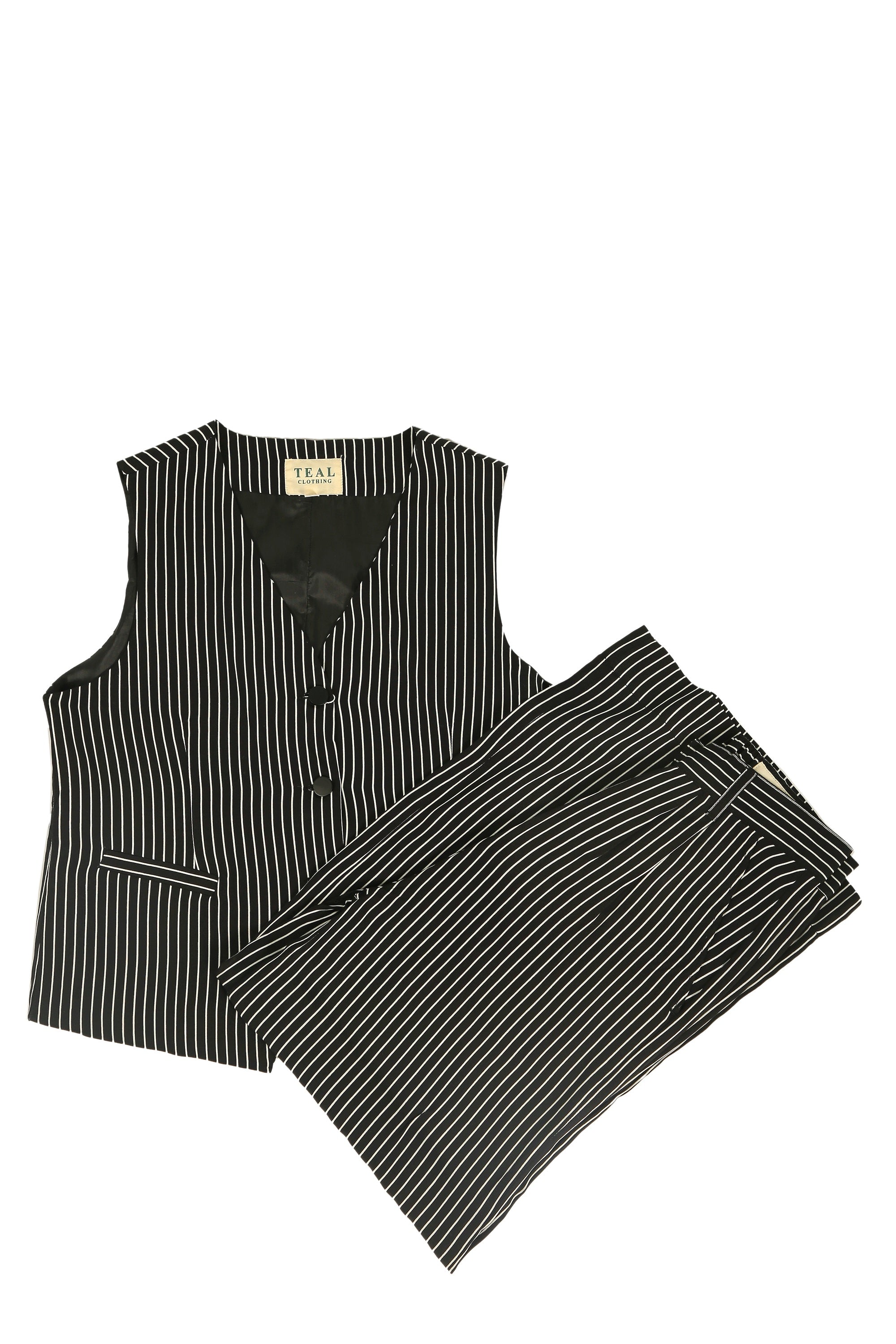 Classic Pinstripe Formal Two-Piece Set