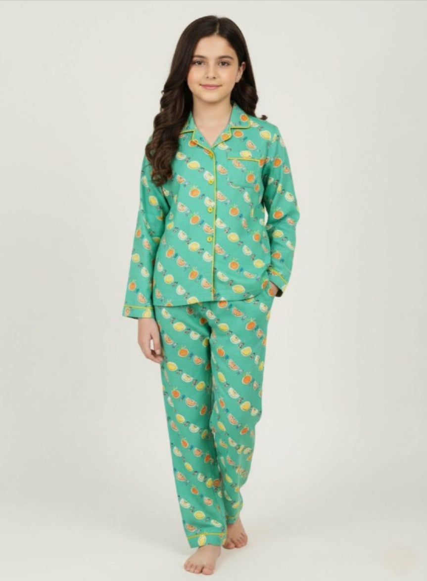 Mint Citrus Night Suit