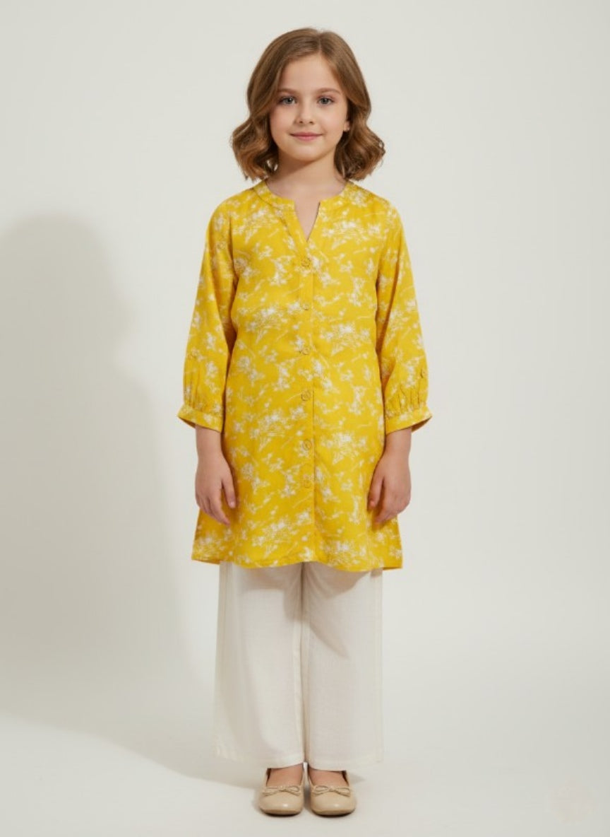 Sunny Bloom Button-Down Top