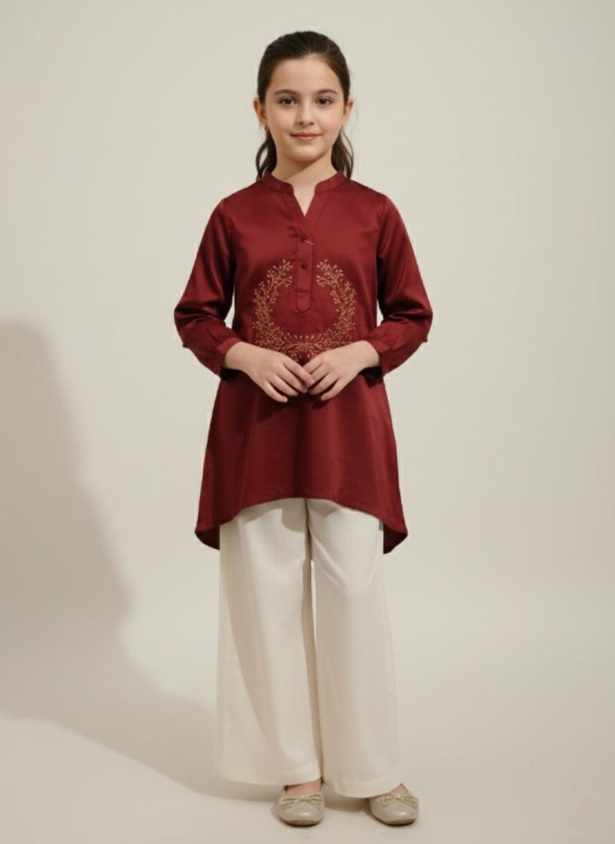 Ruby Bloom Embroidered Top