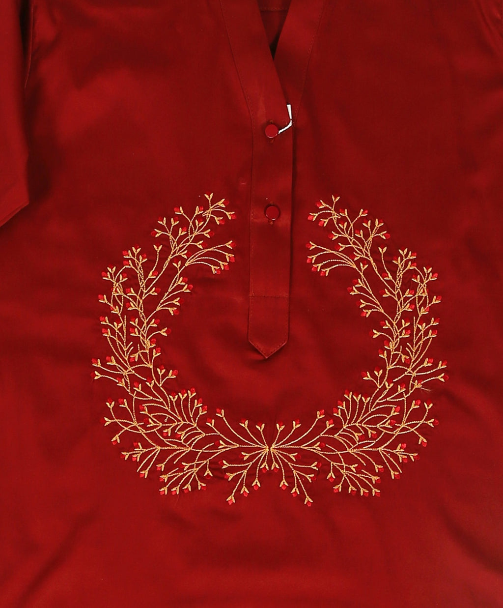 Ruby Bloom Embroidered Top