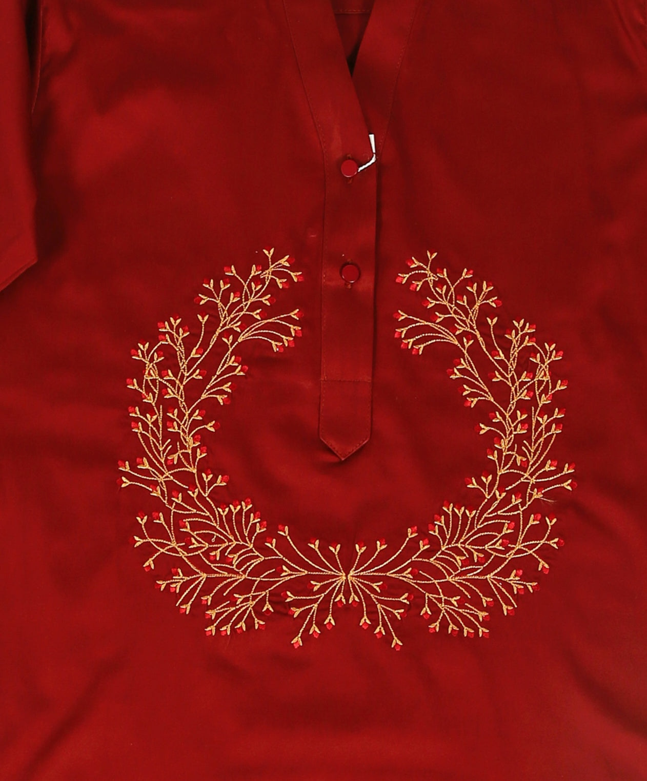 Ruby Bloom Embroidered Top