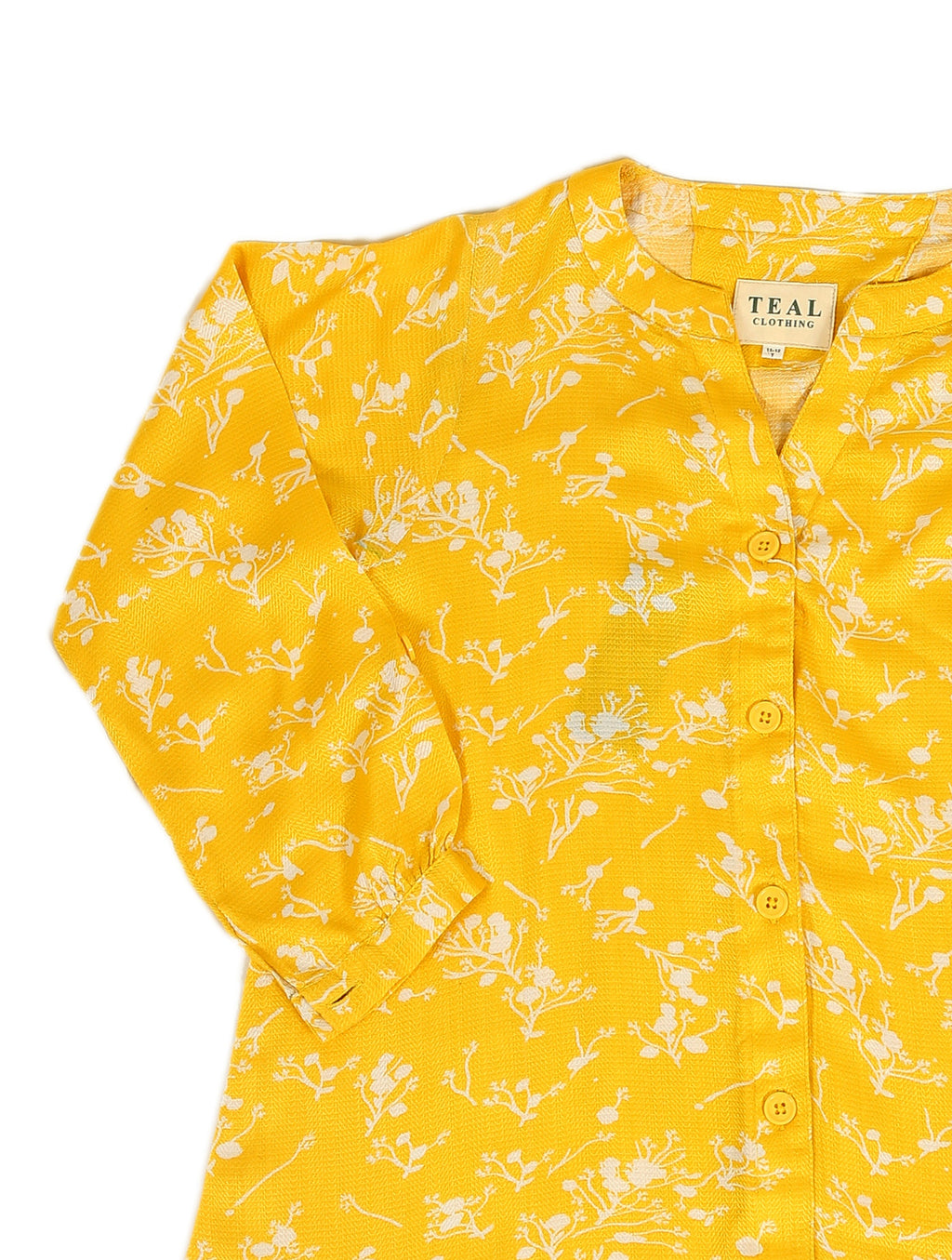 Sunny Bloom Button-Down Top